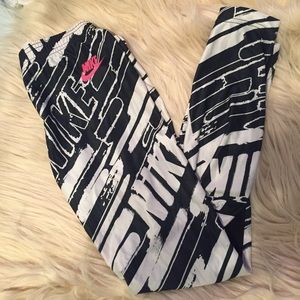 nike logo leggings